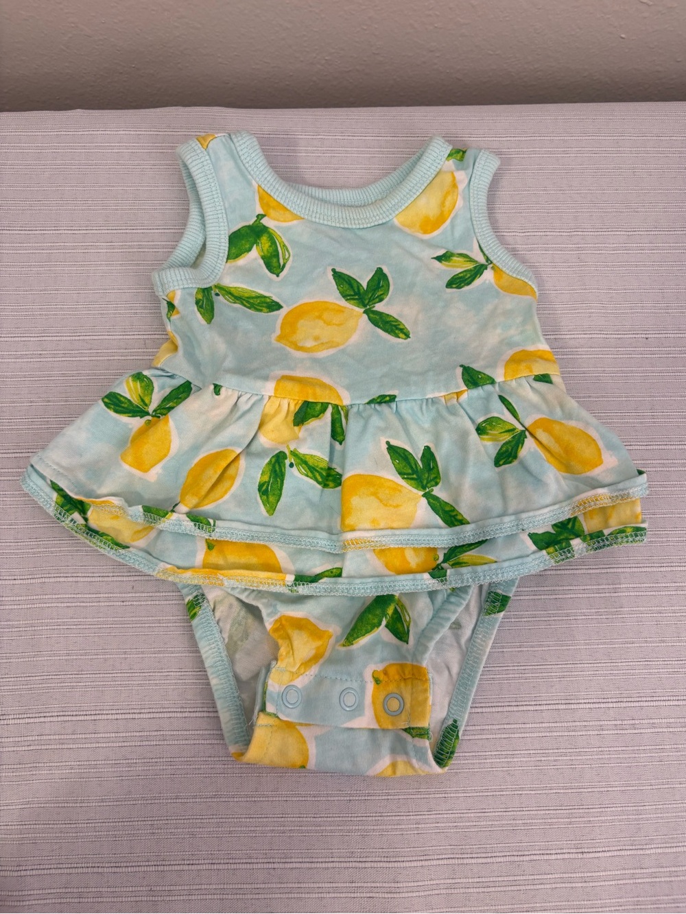 Carter’s Lemon Tank Bodysuit Dress 3M